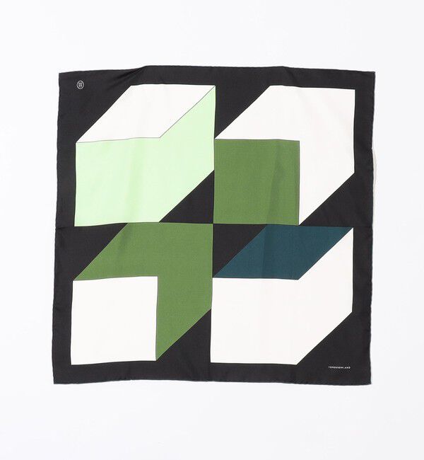 TOMORROWLAND GOODS「ATELIER TOMORROW CUBE シルクスカーフ」|バンダナ・スカーフ|