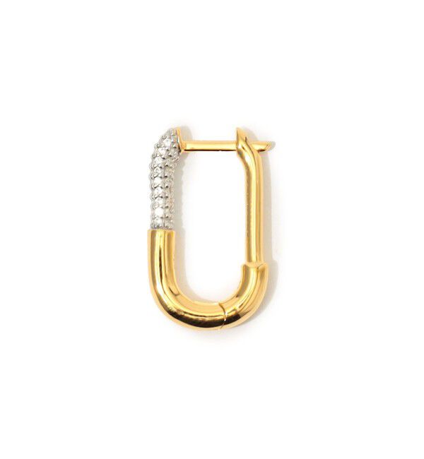 TOMORROWLAND GOODS「Otiumberg. Pave Staple hoop 片耳ピアス」|ピアス|
