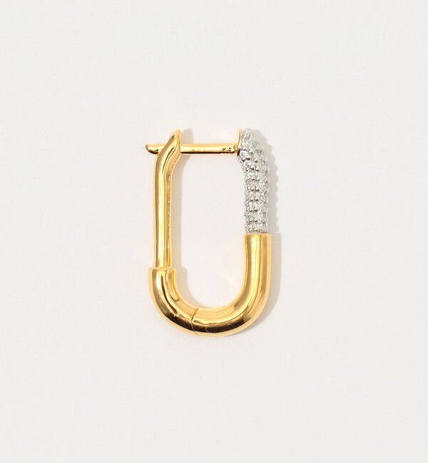 TOMORROWLAND GOODS「Otiumberg. Pave Staple hoop 片耳ピアス」|ピアス|