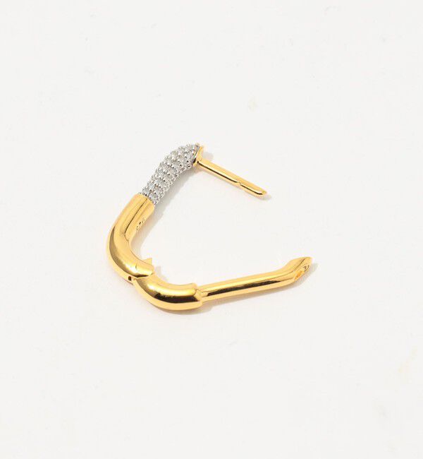 TOMORROWLAND GOODS「Otiumberg. Pave Staple hoop 片耳ピアス」|ピアス|