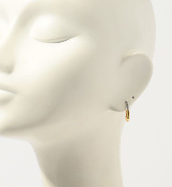TOMORROWLAND GOODS「Otiumberg. Pave Staple hoop 片耳ピアス」|ピアス|