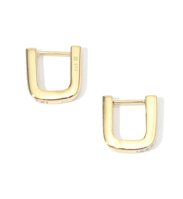 TOMORROWLAND GOODS「Otiumberg. Pave Edged Square Hoop ピアス」|ピアス|