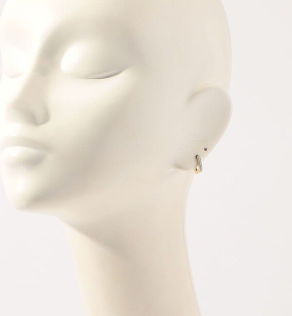 TOMORROWLAND GOODS「Otiumberg. Pave Edged Square Hoop ピアス」|ピアス|