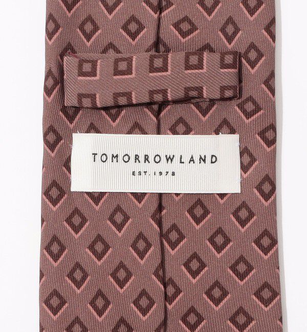TOMORROWLAND GOODS「TOMORROWLAND シルク プリント幾何学スクエア小紋柄ネクタイ」|ネクタイ・蝶ネクタイ|