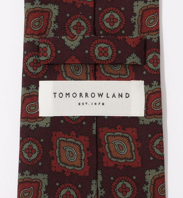 TOMORROWLAND GOODS「TOMORROWLAND シルク プリント小紋柄ネクタイ」|ネクタイ・蝶ネクタイ|
