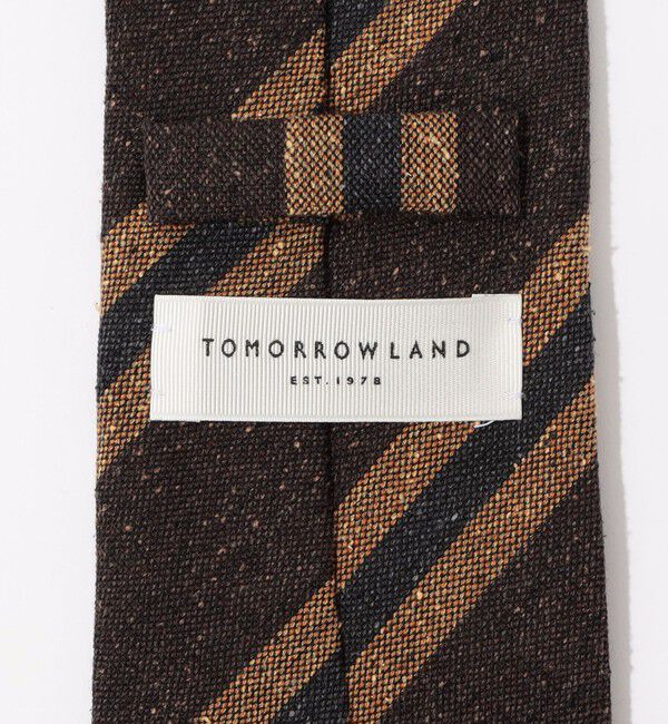 TOMORROWLAND GOODS「TOMORROWLAND シルクコットンウール レジメンタルストライプネクタイ」|ネクタイ・蝶ネクタイ|