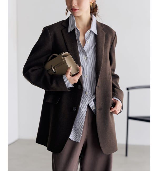 Plage「《追加予約》Big Tailored ジャケット New」|テーラードジャケット|ブラウン
