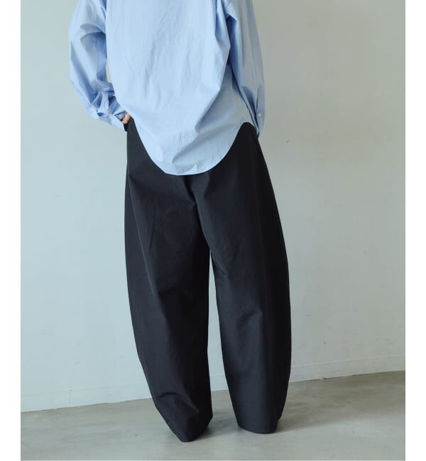 IENA LA BOUCLE「《追加予約/接触冷感/撥水》IENA LA BOUCLE タッサーパラシュートバルーンスラックス」|スラックス|