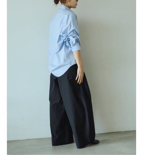 IENA LA BOUCLE「《追加予約/接触冷感/撥水》IENA LA BOUCLE タッサーパラシュートバルーンスラックス」|スラックス|