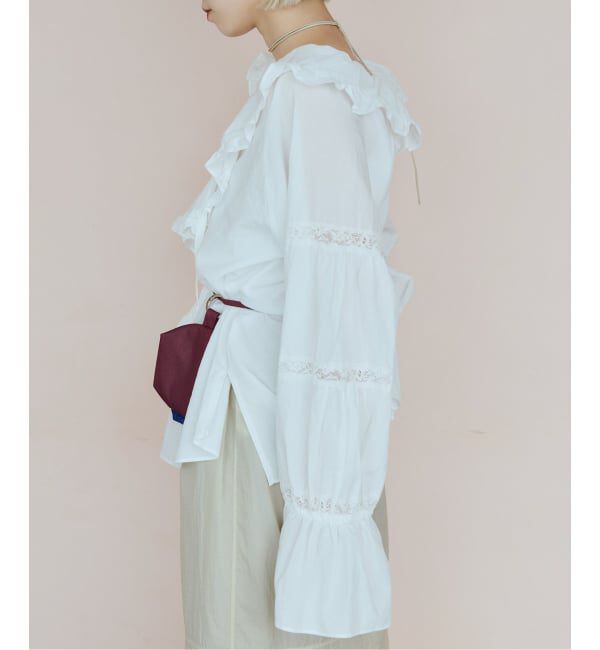 IENA LA BOUCLE「VIOLETTE ROOM バイオレットルーム EMBROIDERY TOPS VR263113」|シャツ・ブラウス|