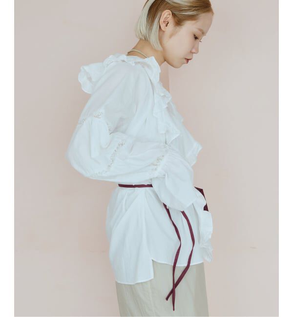 IENA LA BOUCLE「VIOLETTE ROOM バイオレットルーム EMBROIDERY TOPS VR263113」|シャツ・ブラウス|