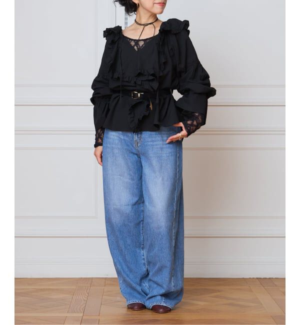 IENA LA BOUCLE「VIOLETTE ROOM バイオレットルーム EMBROIDERY TOPS VR263113」|シャツ・ブラウス|