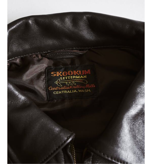 417 EDIFICE「SKOOKUM / スクーカム シープレザーヨークジャケット」|ライダースジャケット|