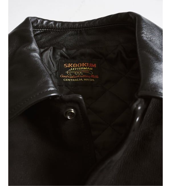 417 EDIFICE「【SKOOKUM / スクーカム】417別注 Leather AWARDジャケット」|ライダースジャケット|