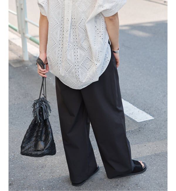 JOURNAL STANDARD「《追加5》【撥水/接触冷感/洗える/UVカット】リネンナイロンストレッチワイドパンツ」|その他|