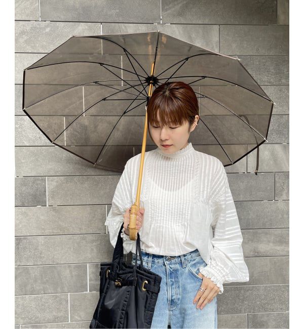 journal standard L'essage「《追加》TRADITIONAL WEATHERWEAR CLEAR UMBRELLA BAMBOO 傘」|傘|