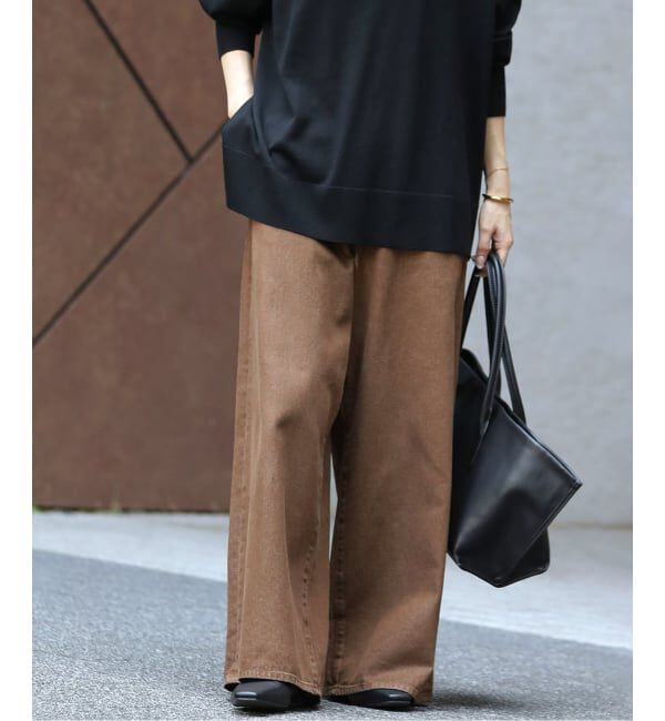 JOURNAL STANDARD relume「コットンツイルワイドパンツ」|デニム|