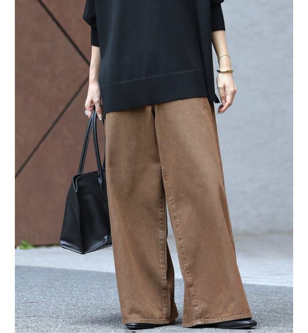 JOURNAL STANDARD relume「コットンツイルワイドパンツ」|デニム|