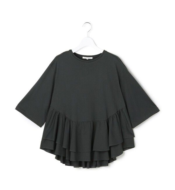 23区「【SLOW/一部店舗限定】ペプラムデザイン Tシャツ」|Tシャツ・カットソー|