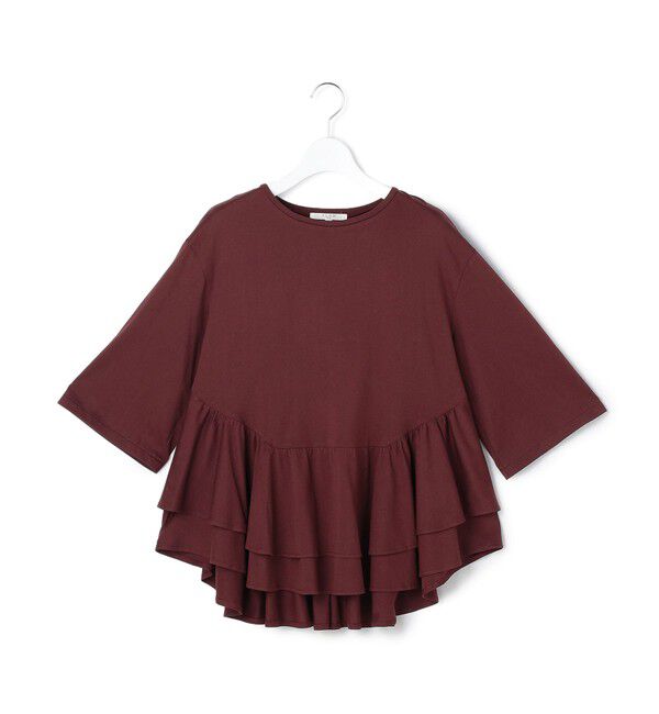 23区「【SLOW/一部店舗限定】ペプラムデザイン Tシャツ」|Tシャツ・カットソー|