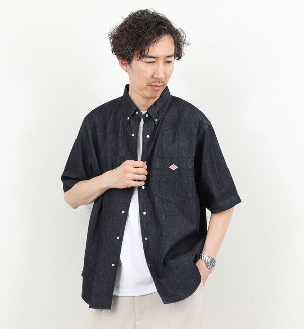 NOLLEY'S goodman「【DANTON/ダントン】DOT BUTTON B.D. SHIRT SS 26SS（DT-B0337 DUG）」|シャツ・ブラウス|