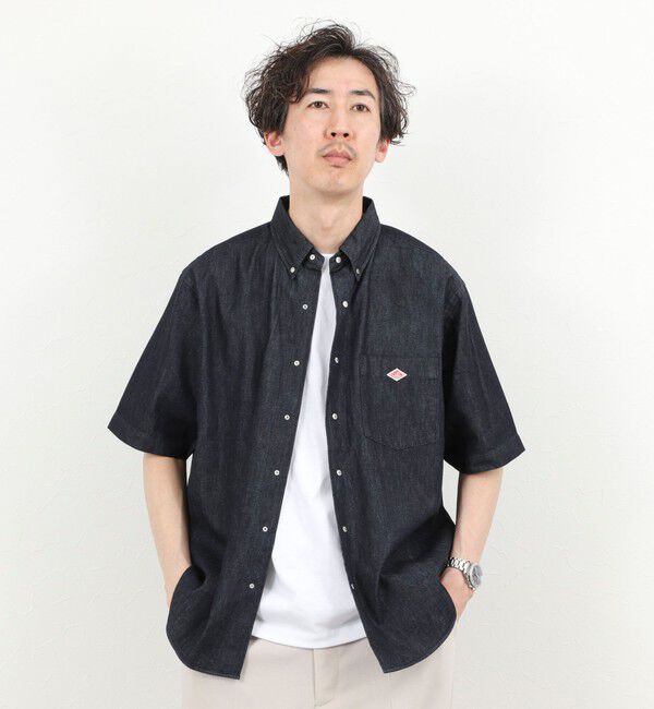 NOLLEY'S goodman「【DANTON/ダントン】DOT BUTTON B.D. SHIRT SS 26SS（DT-B0337 DUG）」|シャツ・ブラウス|