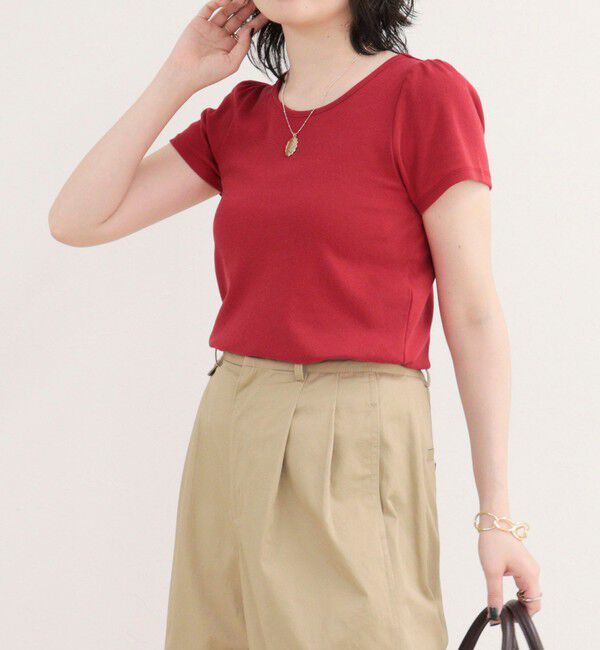 fredy emue「パフスリーブコンパクトTシャツ」|Tシャツ・カットソー|