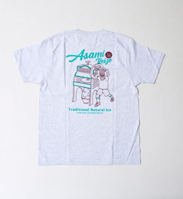 FREDY MAC「【Duckster&times;阿左美冷蔵】コラボ かき氷機Tシャツ ユニセックス」|Tシャツ・カットソー|ライトグレー