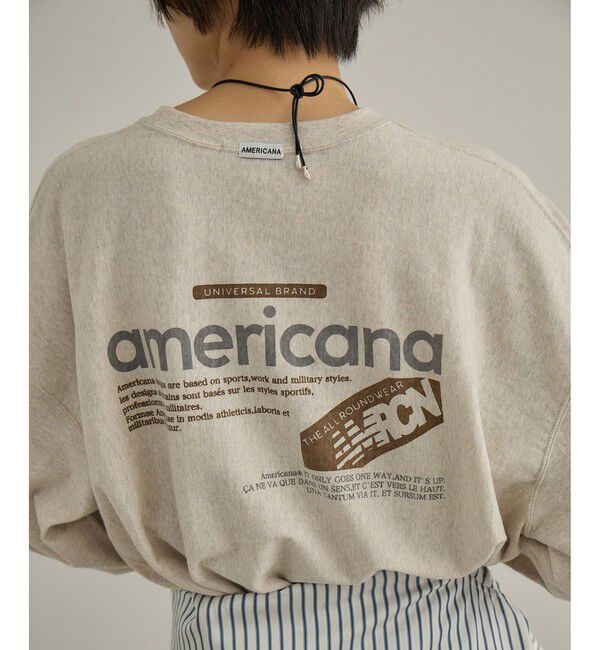 SALON adam et rope'「【Americana（アメリカーナ）】リバースウィーブ L/S T ／ロングスリーブTシャツ」|Tシャツ・カットソー|キナリ系(19)