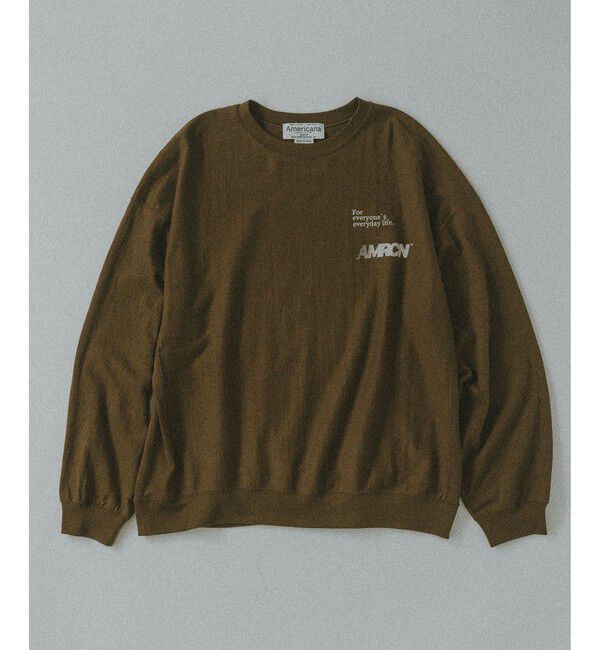 SALON adam et rope'「【Americana（アメリカーナ）】リバースウィーブ L/S T ／ロングスリーブTシャツ」|Tシャツ・カットソー|