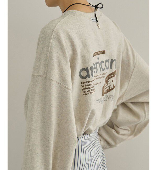 SALON adam et rope'「【Americana（アメリカーナ）】リバースウィーブ L/S T ／ロングスリーブTシャツ」|Tシャツ・カットソー|