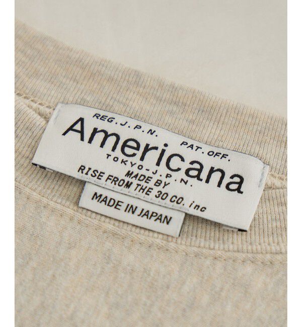 SALON adam et rope'「【Americana（アメリカーナ）】リバースウィーブ L/S T ／ロングスリーブTシャツ」|Tシャツ・カットソー|