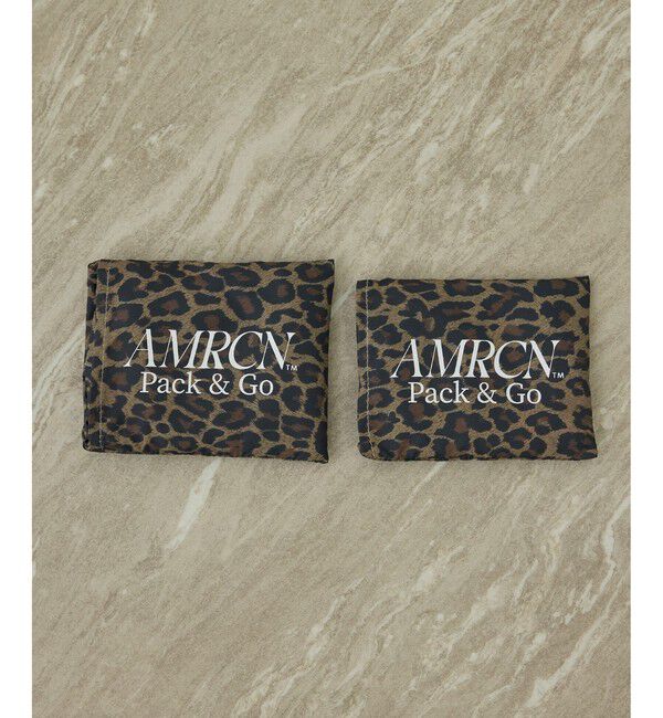 SALON adam et rope'「【Americana（アメリカーナ） for SALON】レオパードパッカブルトートバッグ M」|トートバッグ|