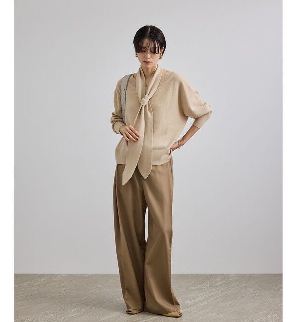 SALON adam et rope'「WOOL/CASH ウールカシミヤVネックプルオーバー」|ニット・セーター|
