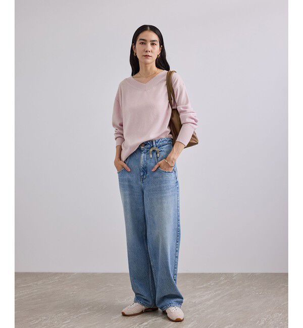 SALON adam et rope'「WOOL/CASH ウールカシミヤVネックプルオーバー」|ニット・セーター|