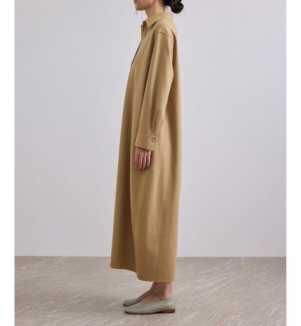 SALON adam et rope'「Super100 ウールスムースシャツワンピース」|ワンピース|