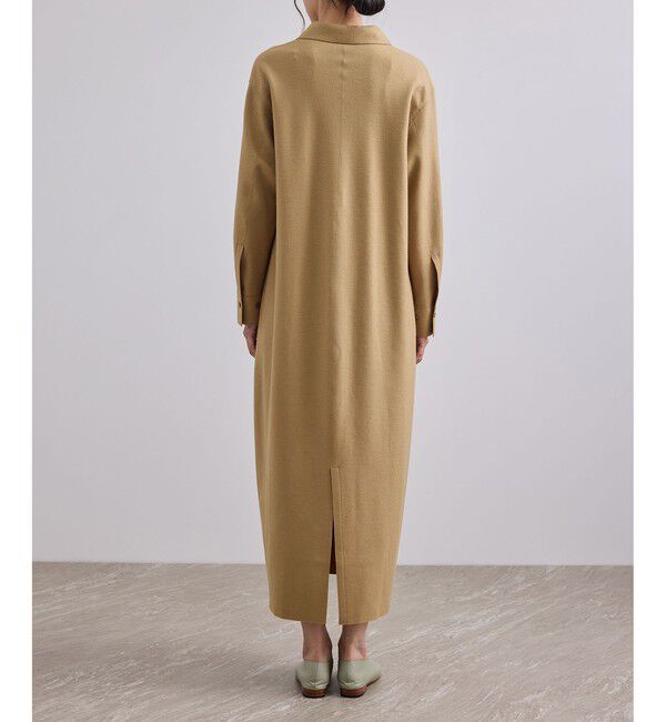 SALON adam et rope'「Super100 ウールスムースシャツワンピース」|ワンピース|