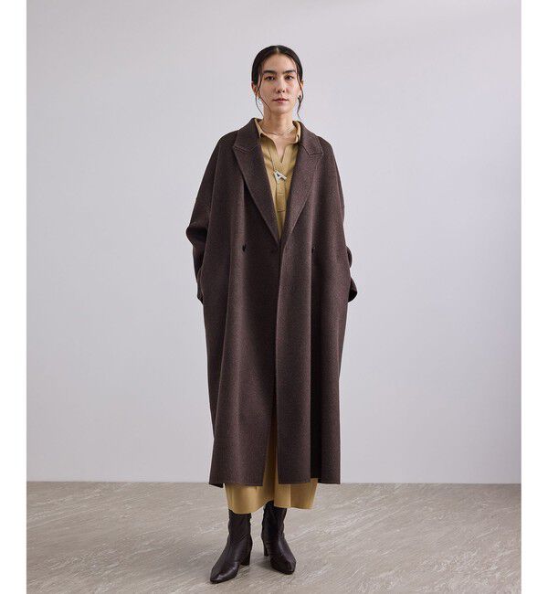 SALON adam et rope'「Super100 ウールスムースシャツワンピース」|ワンピース|