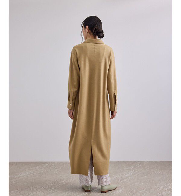 SALON adam et rope'「Super100 ウールスムースシャツワンピース」|ワンピース|