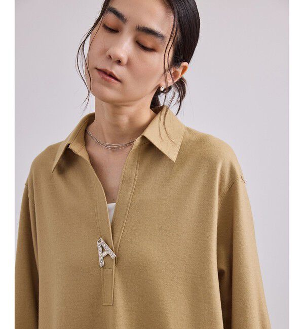 SALON adam et rope'「Super100 ウールスムースシャツワンピース」|ワンピース|