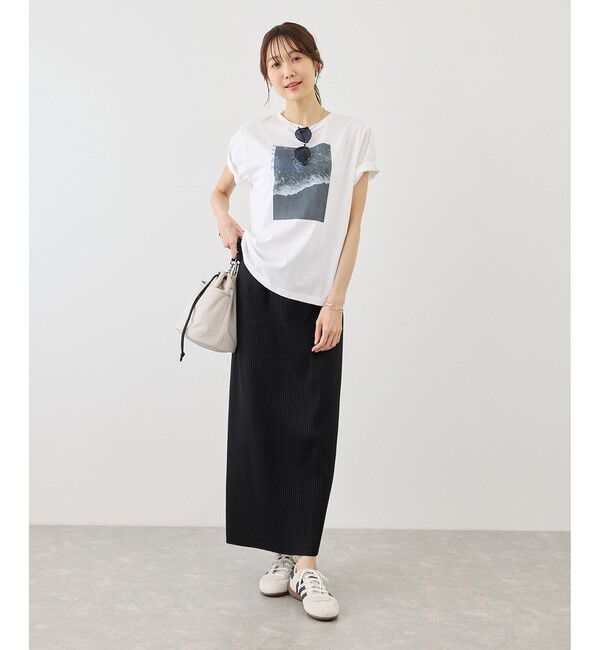 Rope&rsquo;Picnic「RENUロゴ＆フォトアソートプリントTシャツ/UVカット・接触冷感・イージーケア」|Tシャツ・カットソー|
