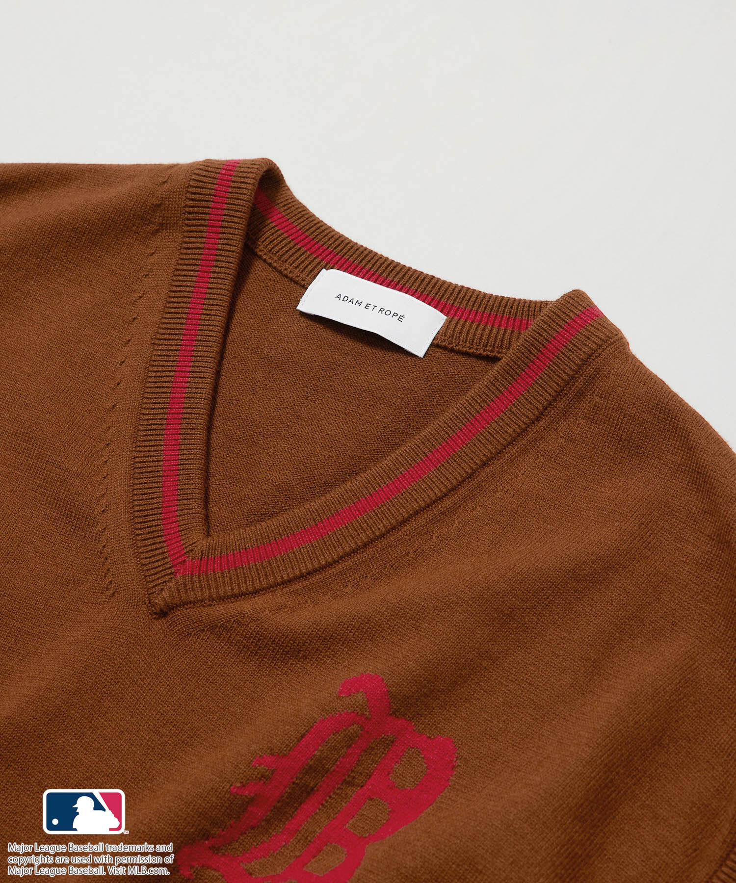 ADAM ET ROPE'「【MLB COLLECTION BY JUN】クラシックロゴニットベスト」|ベスト・ジレ|