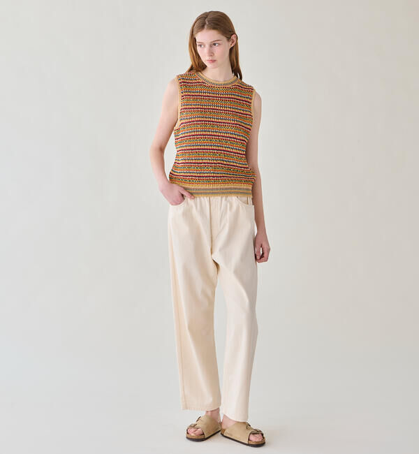 DANTON「DANTON | カラーデニム イージーパンツ WOMEN」|デニム|
