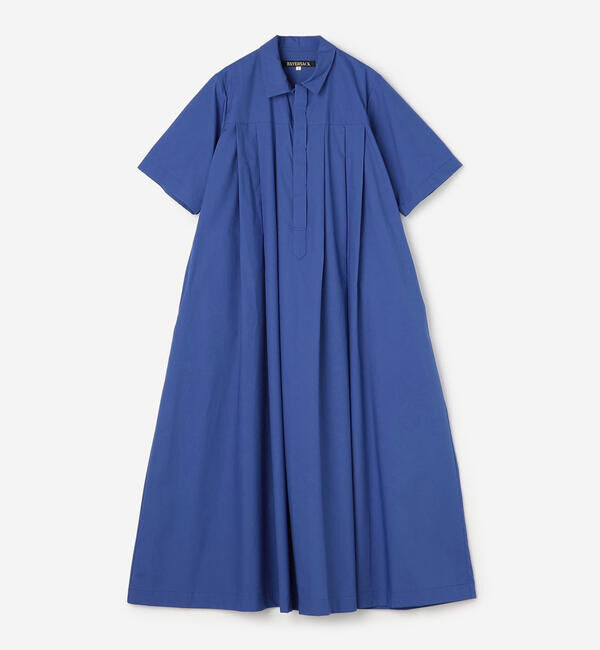  「HAVERSACK |〈別注〉半袖シャツワンピース WOMEN」|ワンピース|BLUE