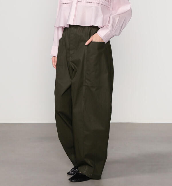 Morris & Sons「MORRIS & SONS | コットン カーブパンツ WOMEN」|チノ|