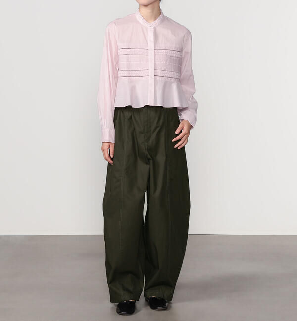 Morris & Sons「MORRIS & SONS | コットン カーブパンツ WOMEN」|チノ|