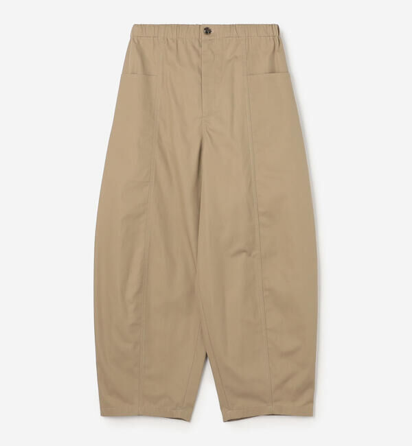 Morris & Sons「MORRIS & SONS | コットン カーブパンツ WOMEN」|チノ|BEIGE