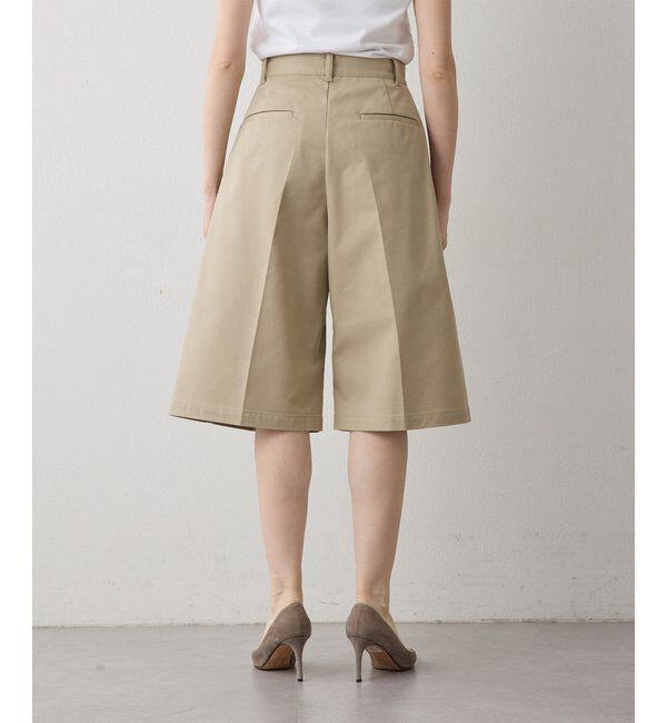 THE PAUSE「【THE PAUSE】タックハーフパンツ」|キュロット|