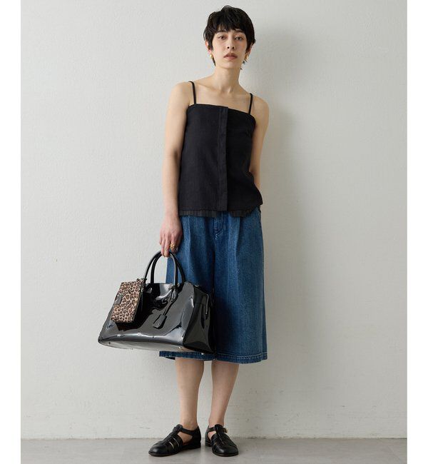 THE PAUSE「【THE PAUSE】タックハーフパンツ」|キュロット|