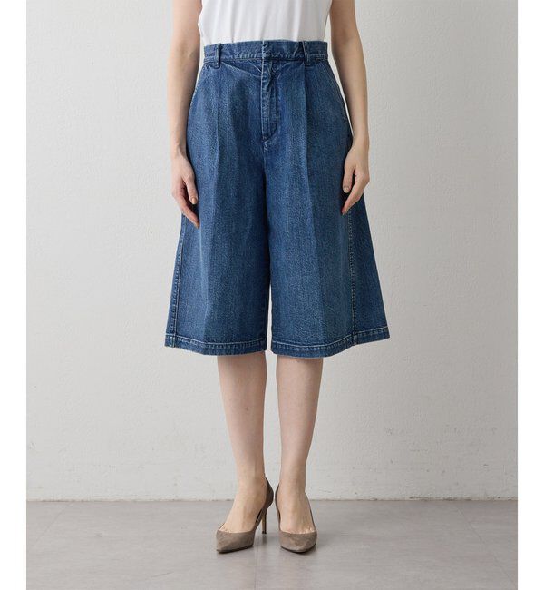 THE PAUSE「【THE PAUSE】タックハーフパンツ」|キュロット|